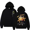 Los Estampados Son Todos Impresos por Transferencia de Calor - Talla de EE. UU. 360g Algodón Peinado Sudadera con Capucha y Bolsillo de Doble Capa - 10