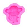 Molde de silicona para fondant de mono decoración de pastel de chocolate molde para hornear fondant