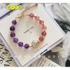 Pulseira de ametista natural de lavanda, pulseira para namorada de estudante, moda, temperamento simples, atmosfera elegante