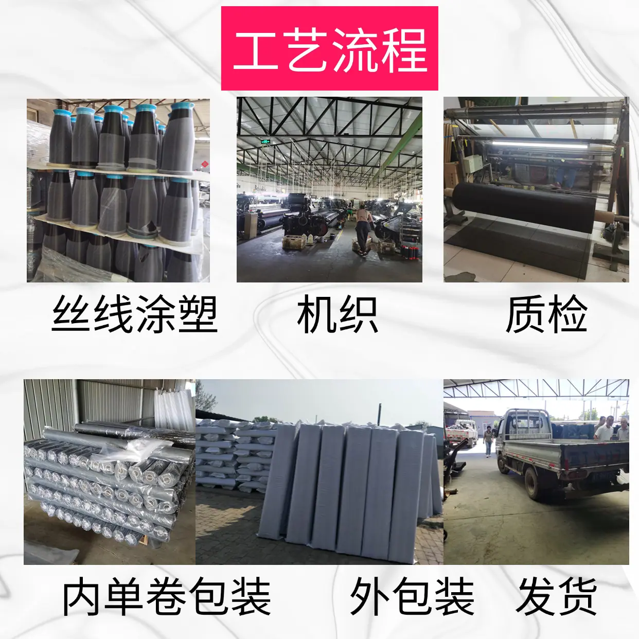 玻纤窗纱工艺流程