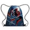 Mochila con cordón y estampado de Spiderman para estudiantes, bolso informal de bolsillo, novedad transfronteriza