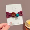 2025 Nueva Banda de Goma de Cuentas de Color Puro para Niños Cuerda para el Cabello Linda para Niñas Diadema Sin Marcas Accesorios para el Cabello para Mujeres