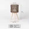 Macetas Creativas Tejidas a Mano Macetas Escandinavas Soporte de Flores Estilo Ins Decoración de Interiores Soporte para Macetas Balcón Soporte de Flores de Madera