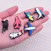 Encantos de Zuecos Infantiles de Avión de Dibujos Animados Accesorios Decorativos DIY de Goma Suave de PVC Accesorios para Zuecos en Stock Transfronterizos