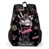 Transfronteiriça nova Sanrio kuromi kuromi mochila escolar mochila de estudante mochila de escola primária uma geração de cabelo