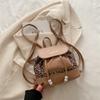 Mochila vintage de gran capacidad para mujer, bolso escolar pequeño de estilo occidental, combinable con todo, ideal para otoño e invierno, 2024