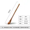 Fengmu Home Cuchara de Madera con Mango Largo Cuchara para Café Cuchara para Leche Cuchara para Miel Cuchara de Madera Vajilla de Madera Venta al por Mayor