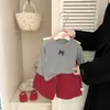 Pantalones para Niña Estilo Coreano Nuevos de Moda Niña Pequeña Otoño Sueltos Casual Pierna Recta Conjunto de Otoño Bebé Versátil Pantalones de Pierna Ancha