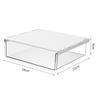 Caja de almacenamiento debajo de la mesa de oficina cajón oculto caja de acabado sin perforaciones escritorio de dormitorio cajón pequeño caja de almacenamiento