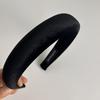 Diadema estilo Hepburn francés retro de terciopelo rojo vino elegante negro simple horquilla para presionar el cabello