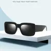 Gafas de sol azules de moda estilo europeo, americano y coreano transfronterizas, gafas de sol cuadradas para mujer, gafas de sol de moda estilo callejero, adecuadas para rostros redondos y looks elegantes