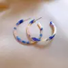 Aretes Redondos Estampado de Leopardo Maillard Marrón Diseño Retro Lujo Accesible Aretes de Estilo Étnico Aretes de Nicho de Alta Gama para Mujer