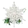 Arranjo de Decoração de Natal Flocos de Neve Pingentes de Árvore de Natal 12cm Flocos de Neve Suprimentos de Natal Flocos de Neve Estéreo em Estoque