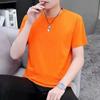 Camiseta de Manga Corta para Hombre Color Sólido Lisa Negra Totalmente Negra Totalmente Blanca Camiseta Simple Verano Blanco Puro Camiseta Top Media Manga