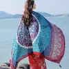 Lago Salado Chaka Noroeste Grande Turismo Estilo Étnico Bufanda Bufanda Nueva de Verano para Mujer Playa Marina Chal Protector Solar Delgado