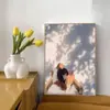 Chica de Luz y Sombra Pintura Colgante Arte Sanador Pintura Decorativa Dormitorio Cálido Mesita de Noche Pintura Ilustración Sala de Estar Nicho Mural