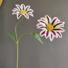 Girasol Africano de Caléndula Artificial Bicolor Crisantemo Solar Decoración para el Hogar Accesorios para Fotografía Decoración de Escenario