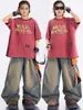 Trajes de actuación de street dance para niños, ropa de actuación de hip-hop para niños, trajes de hip-hop para niños, atuendos modernos de jazz para niñas