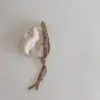 Touca de Tricô para Bebê Primavera e Outono Lã Fina para Bebê Boina Fofa Super Fofa Chapéu de Pintor para Meninos e Meninas Tendência
