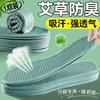Plantillas para hombre que absorben el sudor y son antiolor, plantillas de suela blanda que no cansan los pies, cómodas plantillas antiolor de ajenjo, plantillas de malla seca y transpirable
