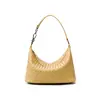Bolso bandolera de piel de vaca, nuevo estilo navideño, bolso tejido de cuero genuino para mujer, bolso de hombro y axila de alta gama de gran capacidad