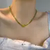 Colar de Ágata Verde Frances Uva Verde para Mulheres Nova Cor Abacate Pedra Uva Verde Esmeralda Corrente da Clavícula Colar de Peridoto