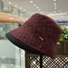 Sombrero de Pescador Plegable de Algodón a Cuadros Estilo Vintage Coreano Moda Simple Artístico Sombrero Cubeta Venta al por Mayor
