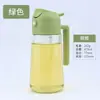 Olla de aceite de doble uso, spray y vertido, olla de aceite de vidrio de gran capacidad con asa, portátil, sellada, a prueba de fugas, sin goteo de aceite, spray de aceite atomizado