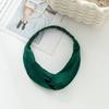 Diadema de Seda Estilo Ins Color Sólido Cuidado Suave del Cabello Lavado Facial Diadema Simple Transfronteriza Diadema de Seda de Morera Accesorio para el Cabello Fabricante
