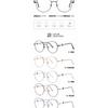 Armazón de gafas de aleación moderno comercio electrónico transfronterizo más vendido buenos productos correr duradero espejo anti-luz azul SAO gas redondo 69095