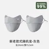 Máscara Proteção Solar Seda Gelo Feminina Máscara Anti-UV Verão Fina Transparente Proteção para os Olhos Ciclismo Alto Valor Fio Original Estéreo