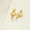 Nuevo Colgante Chinoiserie Dorado Mate Retro Flor de Loto Aleación Pulsera de Cuentas Hecha a Mano DIY Collar Joyería Accesorios de Perlas