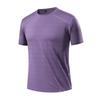 Camiseta de Manga Corta de Secado Rápido de Seda de Hielo para Hombre Verano Delgada para Deportes al Aire Libre Ocio Fitness Running Tops Holgada y Transpirable