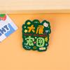 Broche Insignia com Texto Inspirador Selecionado Cuidadosamente Acrílico Desenho Animado Menina Fofa Acessórios para Roupas de Estudante Alfinete Pequeno Presente