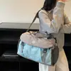 Bolsa de Fitness de Gran Capacidad con Separación Seco/Húmedo y Compartimento Independiente para Zapatos, Bolsa Expandible para Natación, Bolsa de Viaje para Viajes Cortos de Negocios, Bolsa de Equipaje