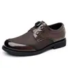 Moda Transfronteriza Zapatos de Cuero para Caballero Zapatos de Cuero Casual Británico de Negocios Aliexpress Suela Suave Hebilla Giratoria Zapatos de Cuero para Hombre