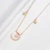 Collar Xingyue Cadena para Clavícula de Mujer Temperamento Simple Moderno Estilo Coreano Celebridad de Internet Diseño Simple de Nicho Regalo para Estudiante para Novia