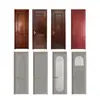 Puertas de Madera Pintadas, Puertas Interiores de MDF, Puertas de Habitación Silenciosas, Puertas de Hotel, Puertas para Proyectos, Puertas de Madera Paneladas Estilo Francés Color Cacao