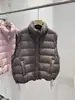 Chaleco de Plumas al por Mayor para Mujer Otoño Invierno Ropa de Abrigo Cuello Alto Nuevo Estilo 2026 Chaleco Cálido para Vestir Gilet Chaqueta