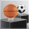 Fábrica transfronteriza para soporte de exhibición de base en forma de X de plexiglás acrílico transparente para balón de baloncesto soporte de exhibición para pie soporte de exhibición para voleibol