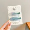 Pin de Flequillo Lateral de Gama Alta Estilo Coreano con un Corazón Femenino, Pinza de Pato de Color Contrastante, Pasador Dopamina Lindo, Pinza para el Cabello Exquisita