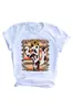 E-commerce transfronteiriço Amazon nova estação independente de comércio exterior camiseta feminina estampada com cactos