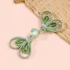 Botón de Cheongsam, botón tejido a mano de nuevo estilo chino, botón de mariposa flor de perla de cristal, botón decorativo para Hanfu y traje Tang