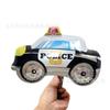 Globo de aluminio para modelado de coches y aviones al por mayor, juguete para niños, coche de ingeniería, coche de policía, coche grúa, globo de molde de aluminio