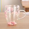 Taza de vidrio de borosilicato de alto valor de color, vidrio multiestilo, vidrio de doble capa, taza para leche, café, bebidas, taza de té