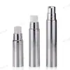 5ml 10ml 12ml 15ml Botella de Vacío con Atomizador Plata Cepillada Galvanizada UV Botella para Muestras de Prensa Botella Dosificadora de Vacío