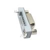 Assento fêmea VGA15P com centralização reversa 0,8 cinza tipo DIP terminal de duas linhas ultrafino conector D-SUB