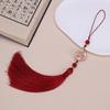 Borla de Onda Flecos Estilo Palacio Manualidades Hechas a Mano DIY Broche Hanfu con Borlas Colgante de Abanico Accesorios para Pasador de Pelo