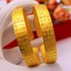 Pulsera de dijes chapada en oro latón nuevo corazón sánscrito Shah pulsera de oro joyería explosiva suministro de joyería al por mayor