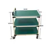 Carro Giratorio de Tubería Lean Antiestático de Taller Estante de Materiales Multicapa Carrito Multifuncional Carrito de Herramientas de Tubería Lean